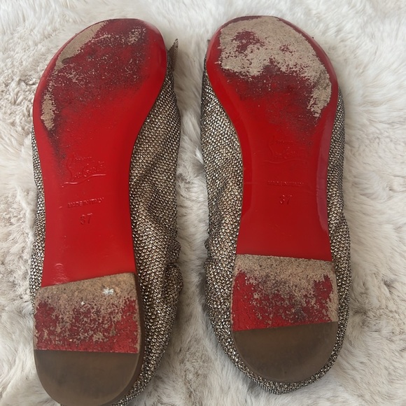 Christian Loubutarin Gentle worn bottoms ballet shoes - Picture 3 of 4